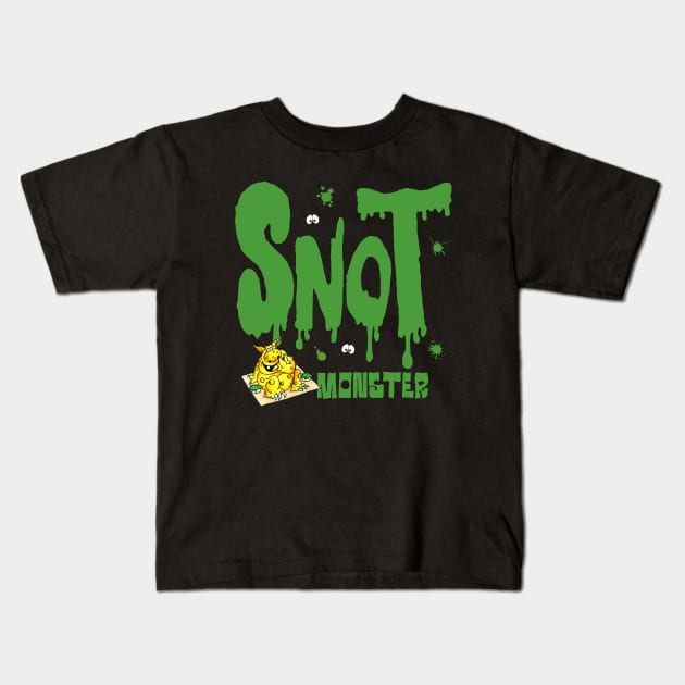 Snot Monster!!!! Kids T-Shirt by brendanjohnson